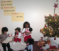 Familie am Heiligen Abend (50er Figuren)